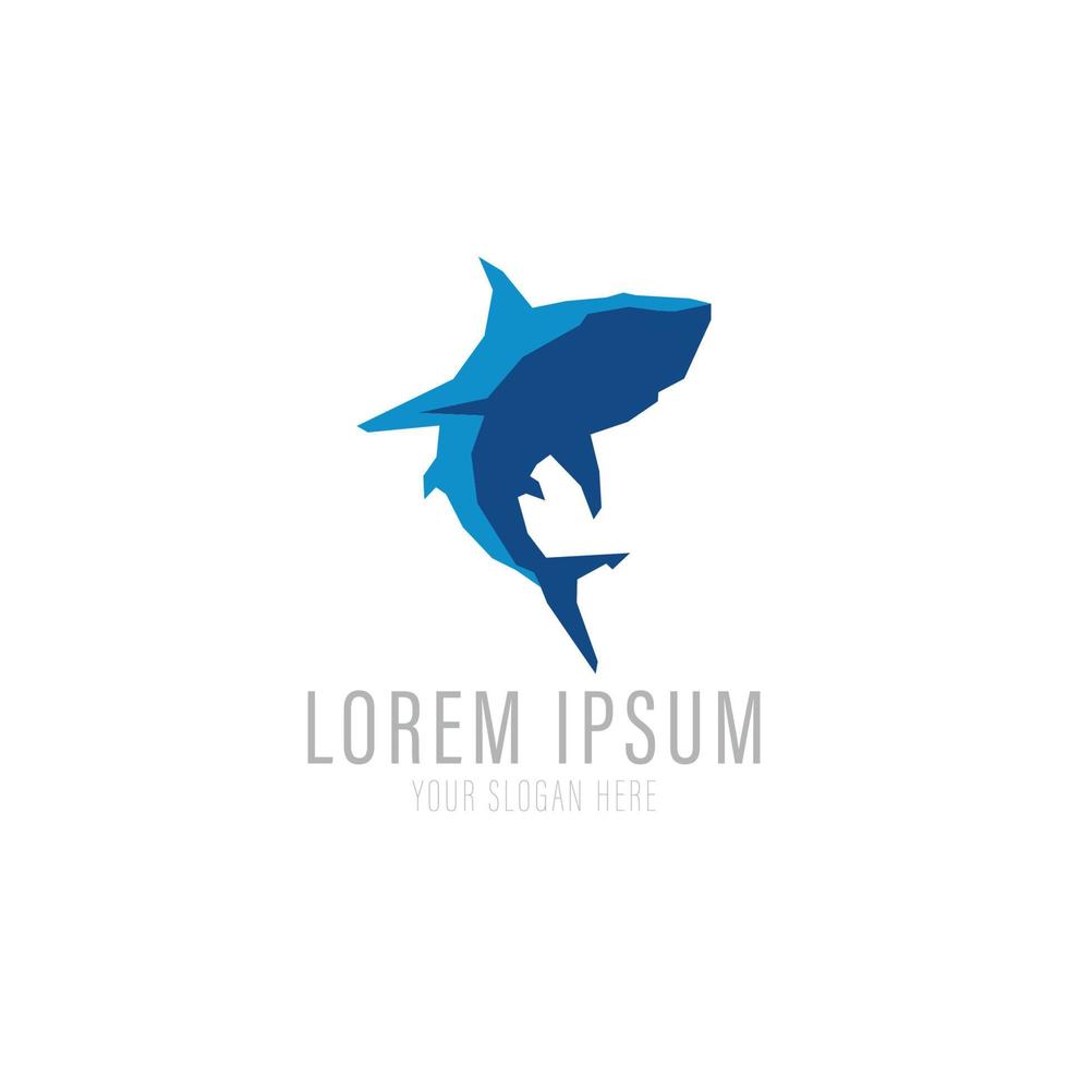 Shark logo company for business vector