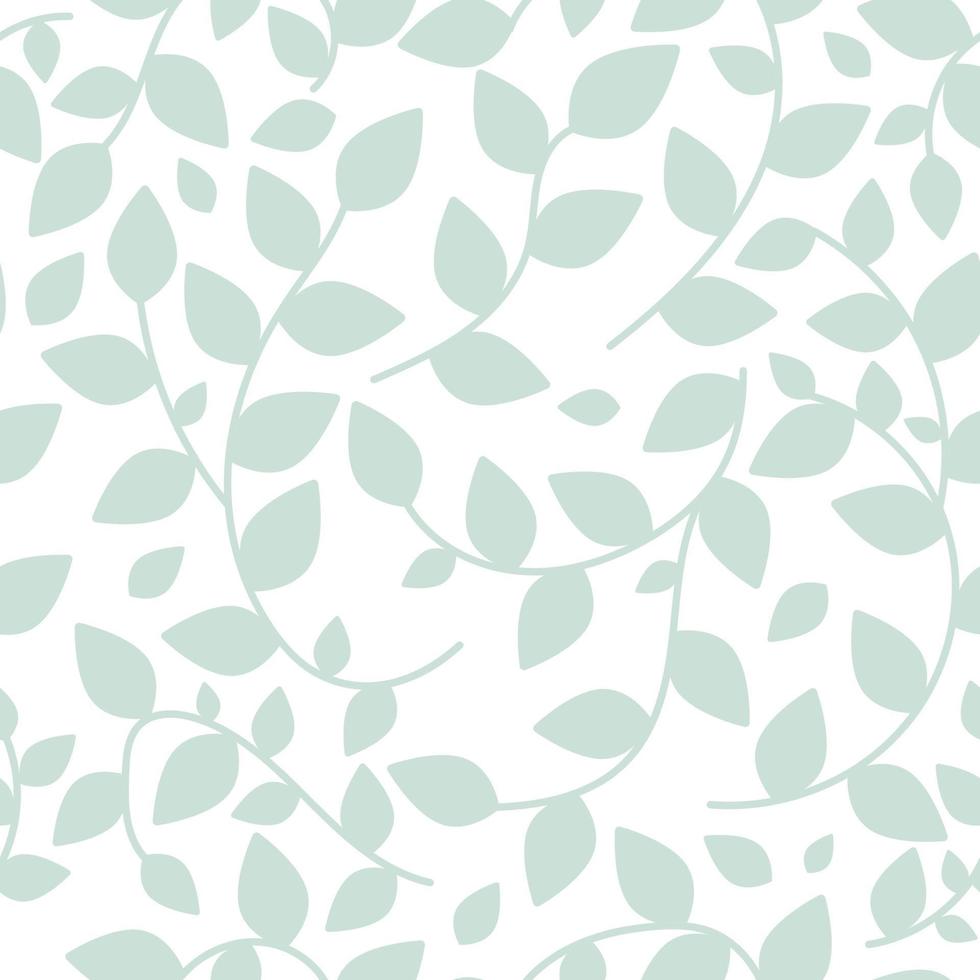 Seamless pattern with plant elements. Spring  summer pattern with branches and leaves. vector