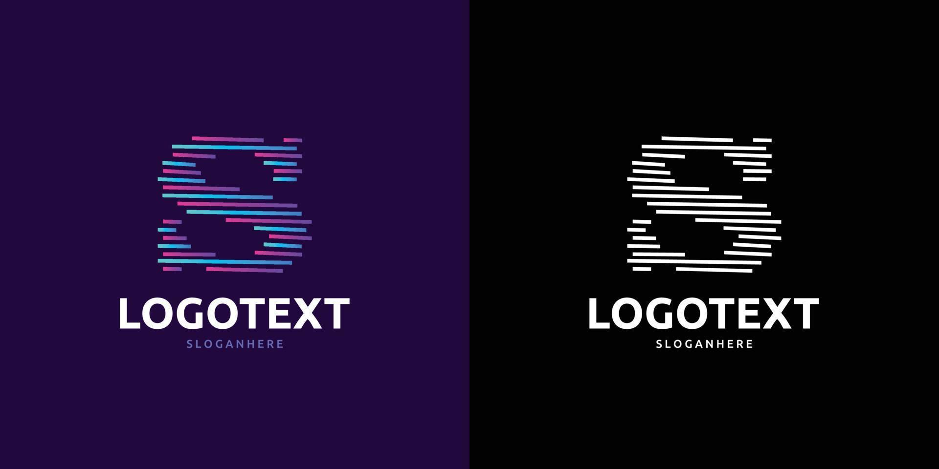 logotipo de la letra s, logotipo de líneas coloridas vector