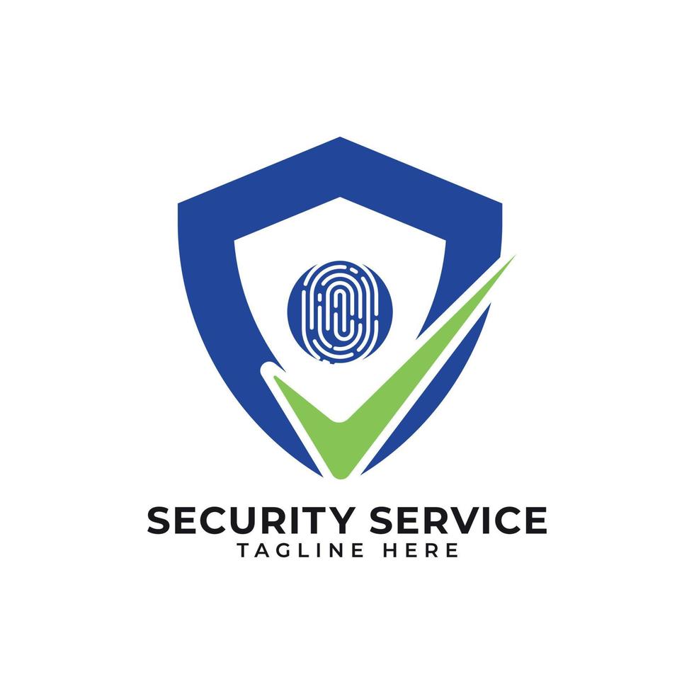 security service logo design template vector