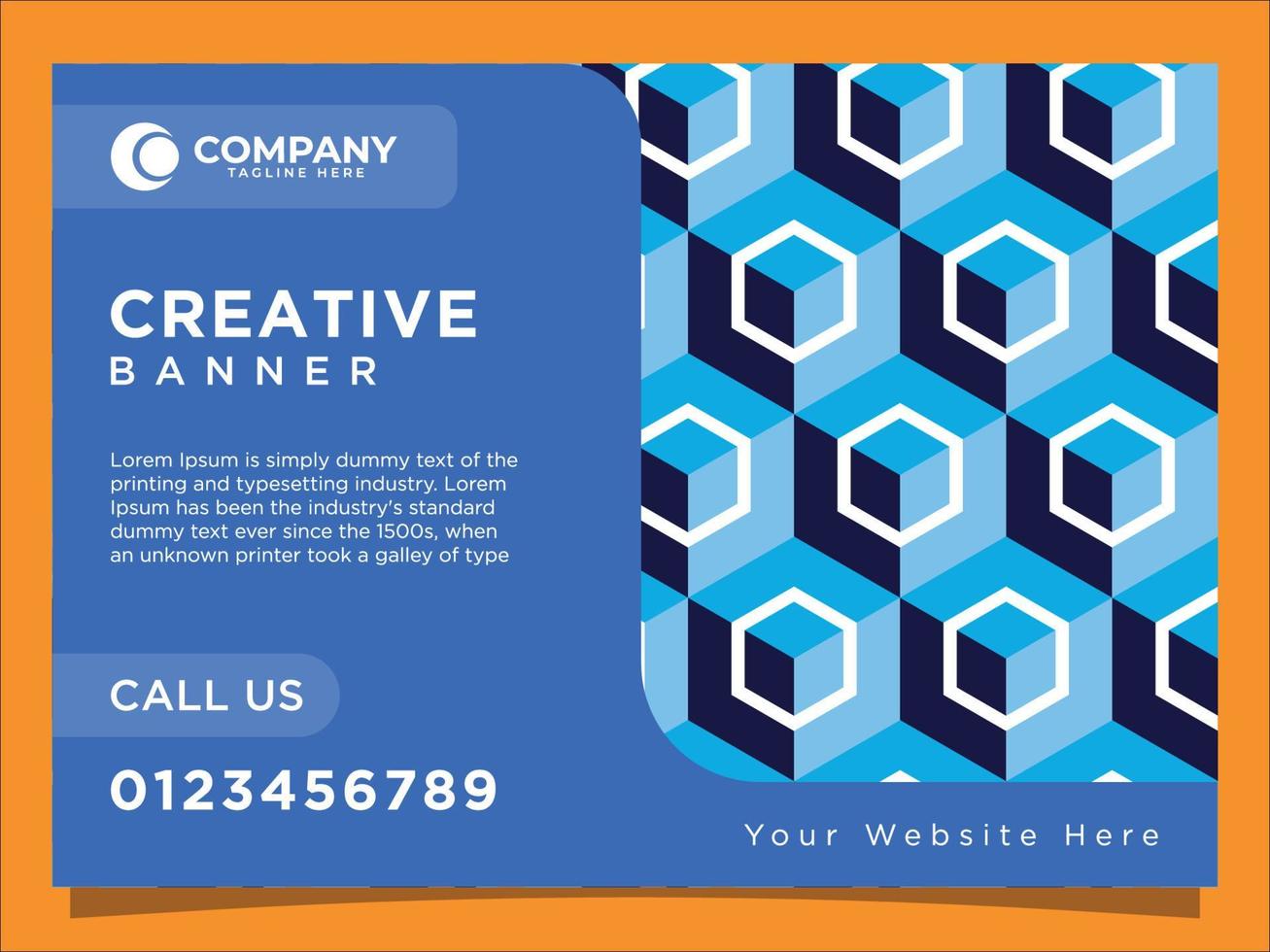creative business banner design vector template