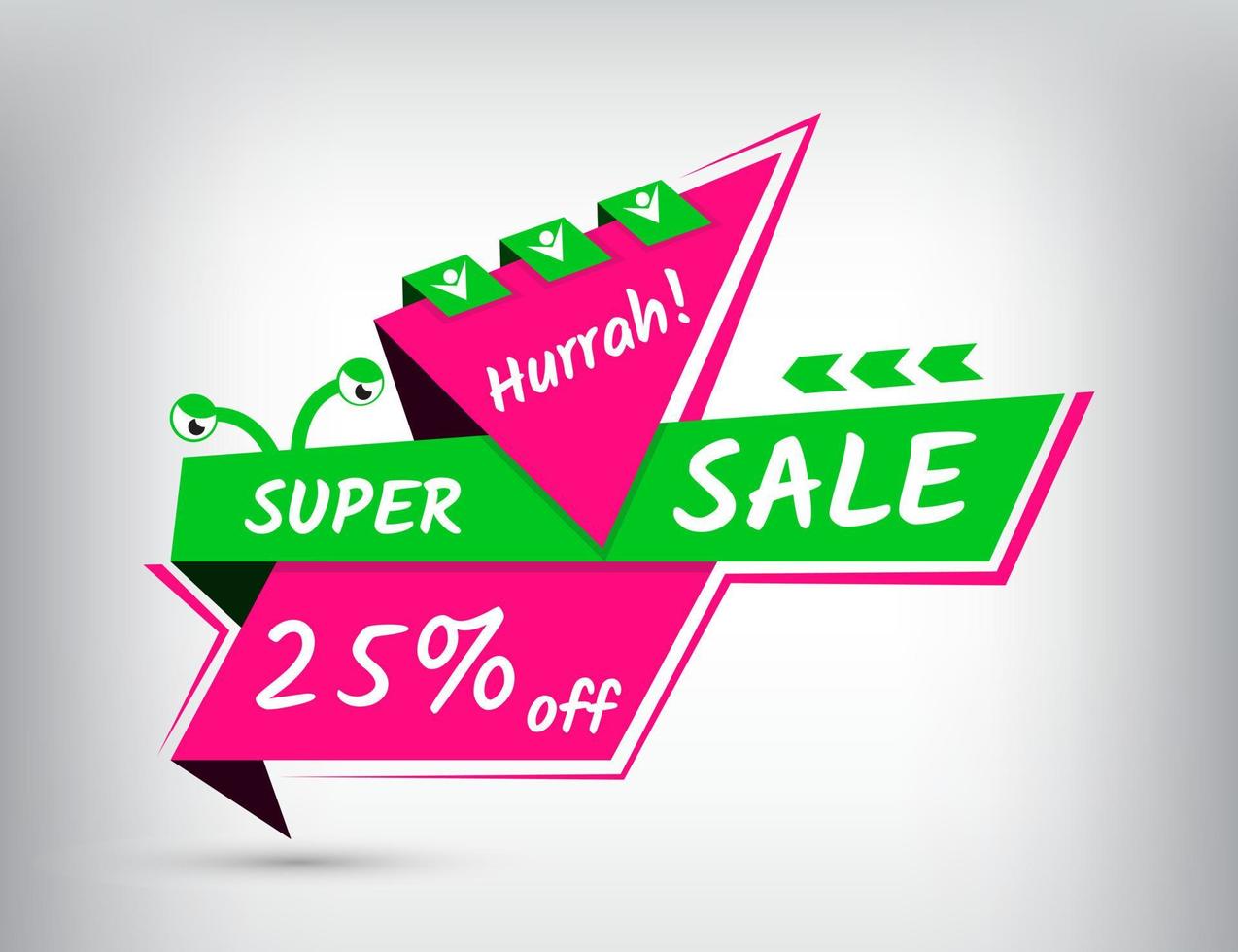Sale tag. Discount badge. Flash sale discount. Modern sales label. Big sale, best offer. Sale banner design. vector