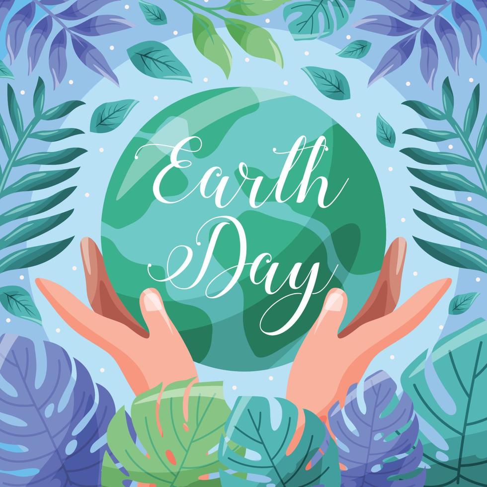 Earth Day Awareness Concept vector