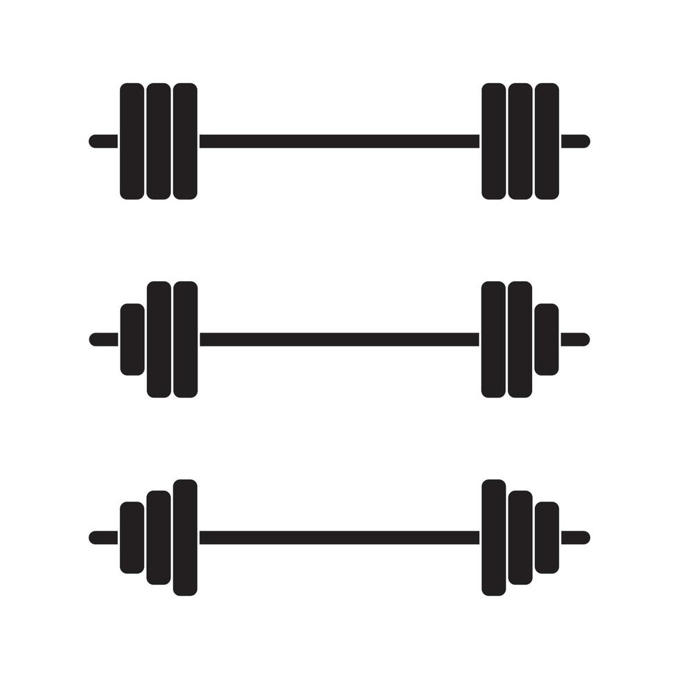 Barbell Icon Sign Symbol Vector for Web or Mobile App