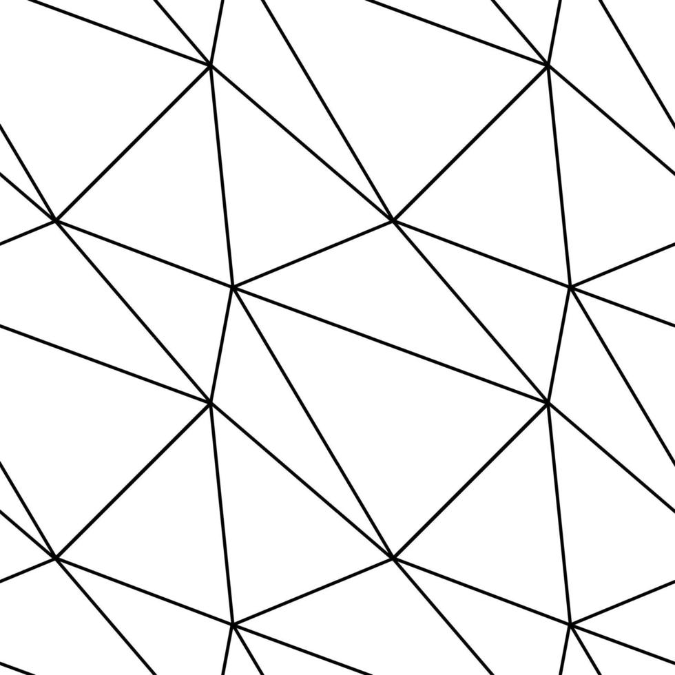 triangle mosaic of thin lines seamless pattern, background for wrapping paper textile vector