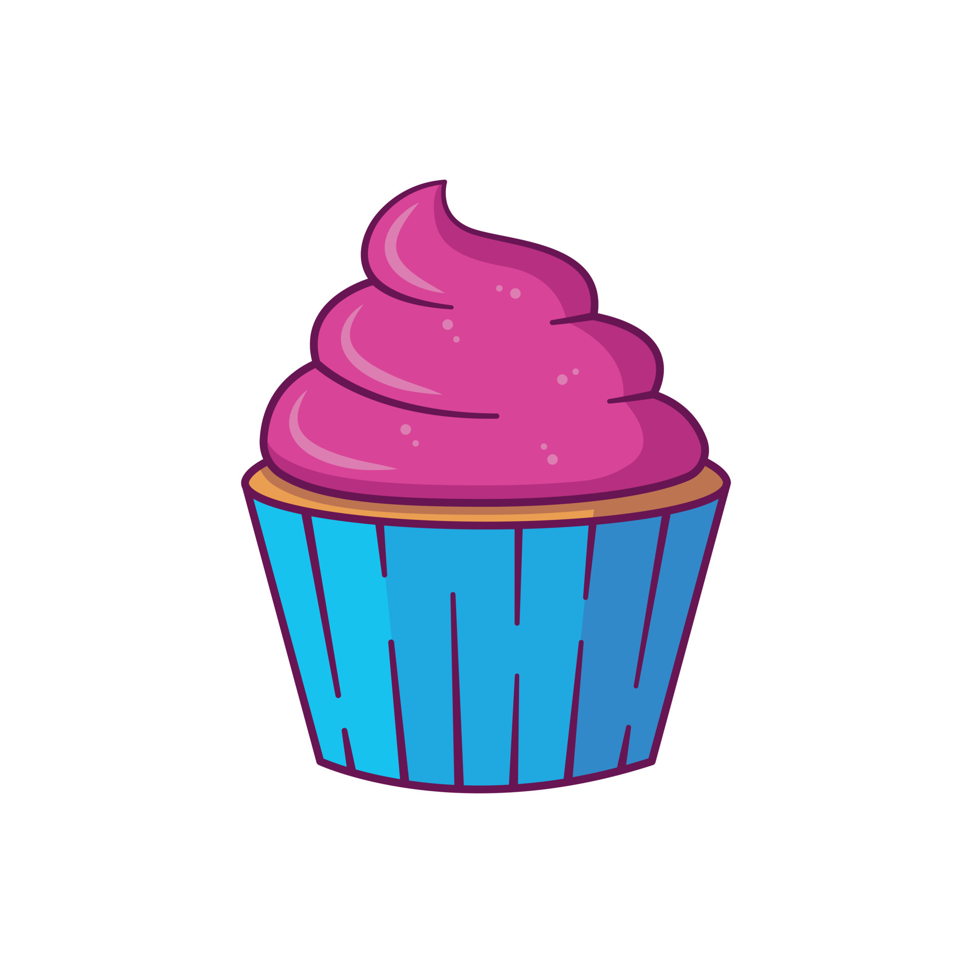 Cupcake. Vector illustration in flat cartoon style. 6122669 Vector Art at Vecteezy Cupcake. Vector illustration in flat cartoon style. 6122669 Vector Art at Vecteezy