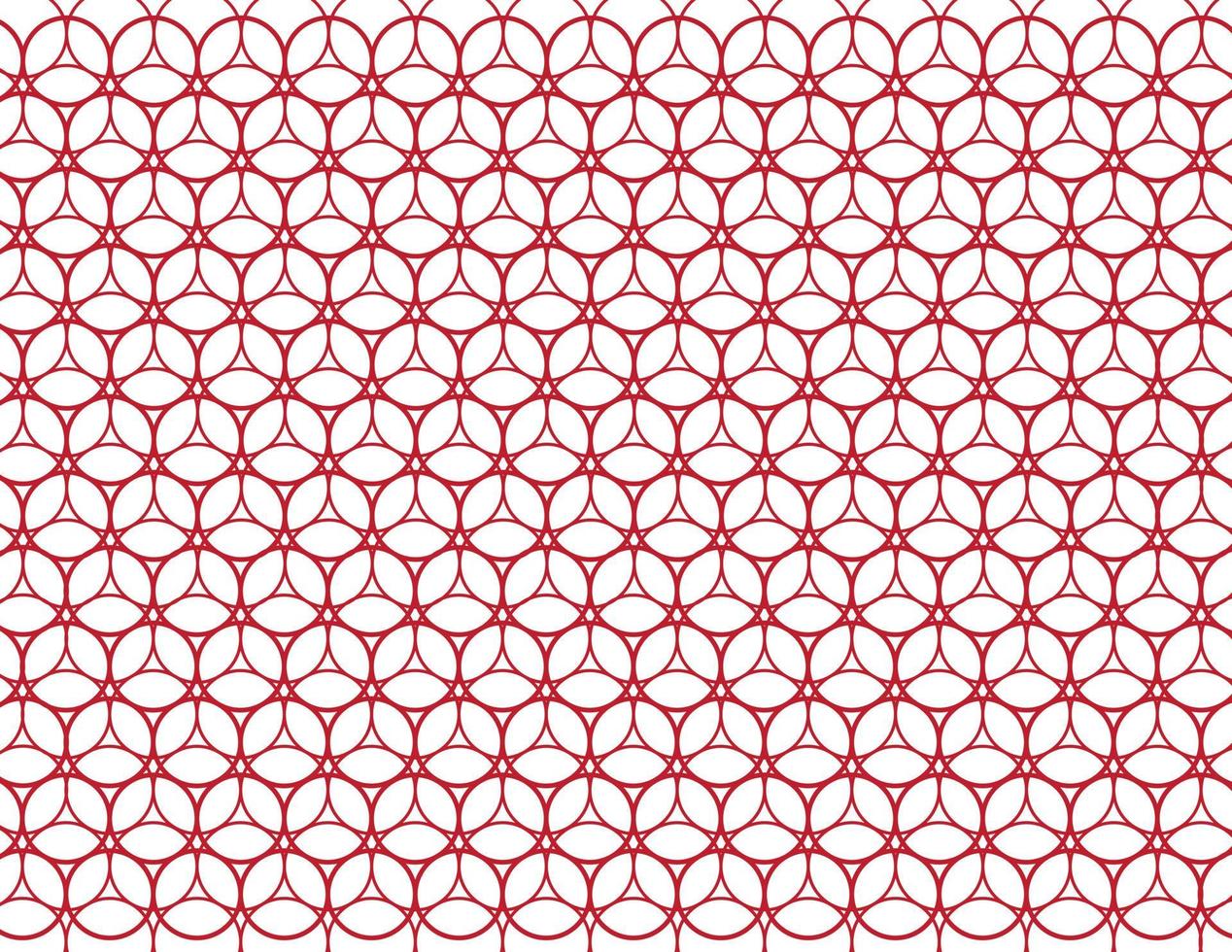 Red Circle pattern background vector