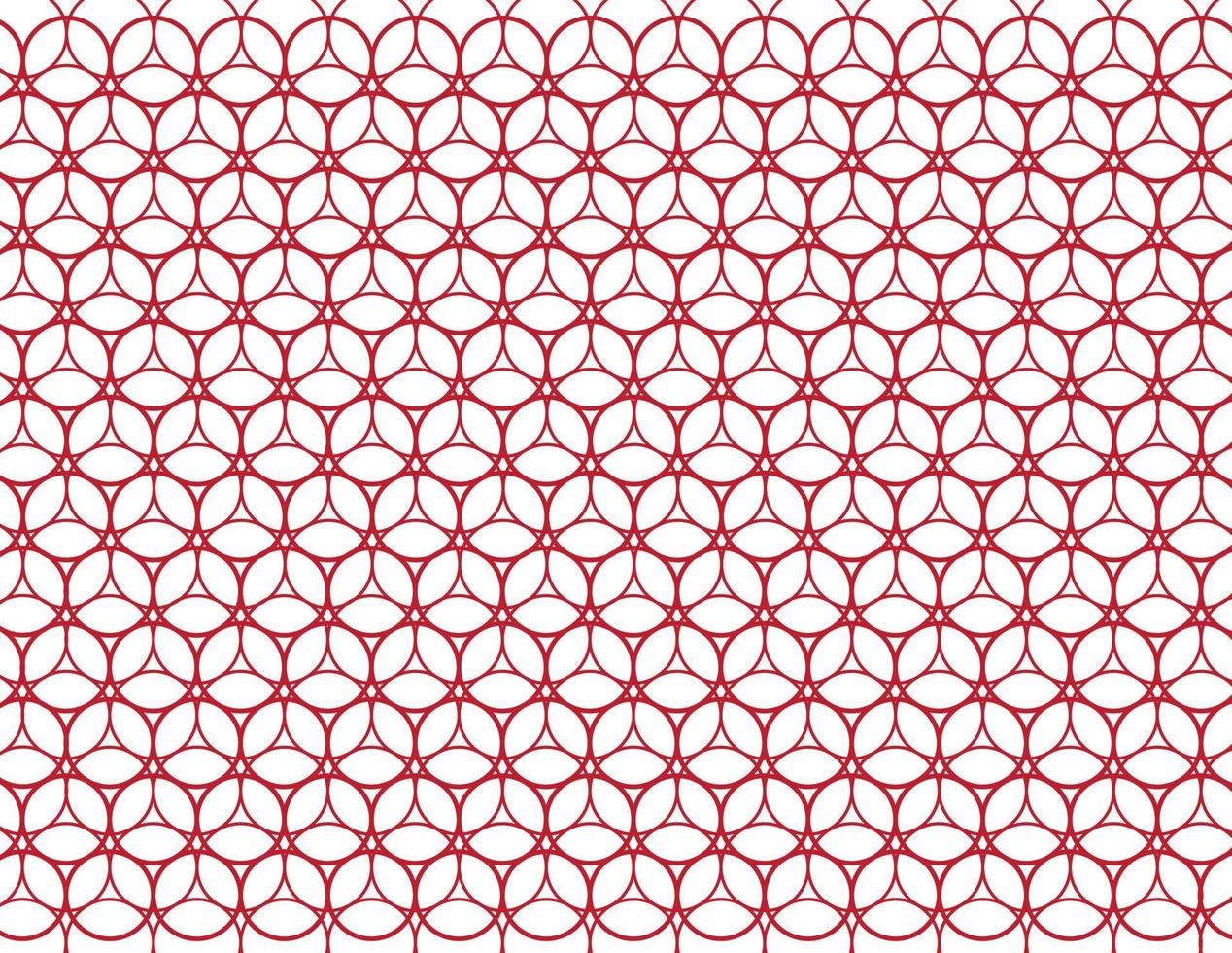 Red Circle pattern background vector