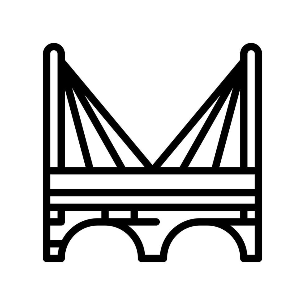bridge line style icon. vector illustration for graphic design, website, app