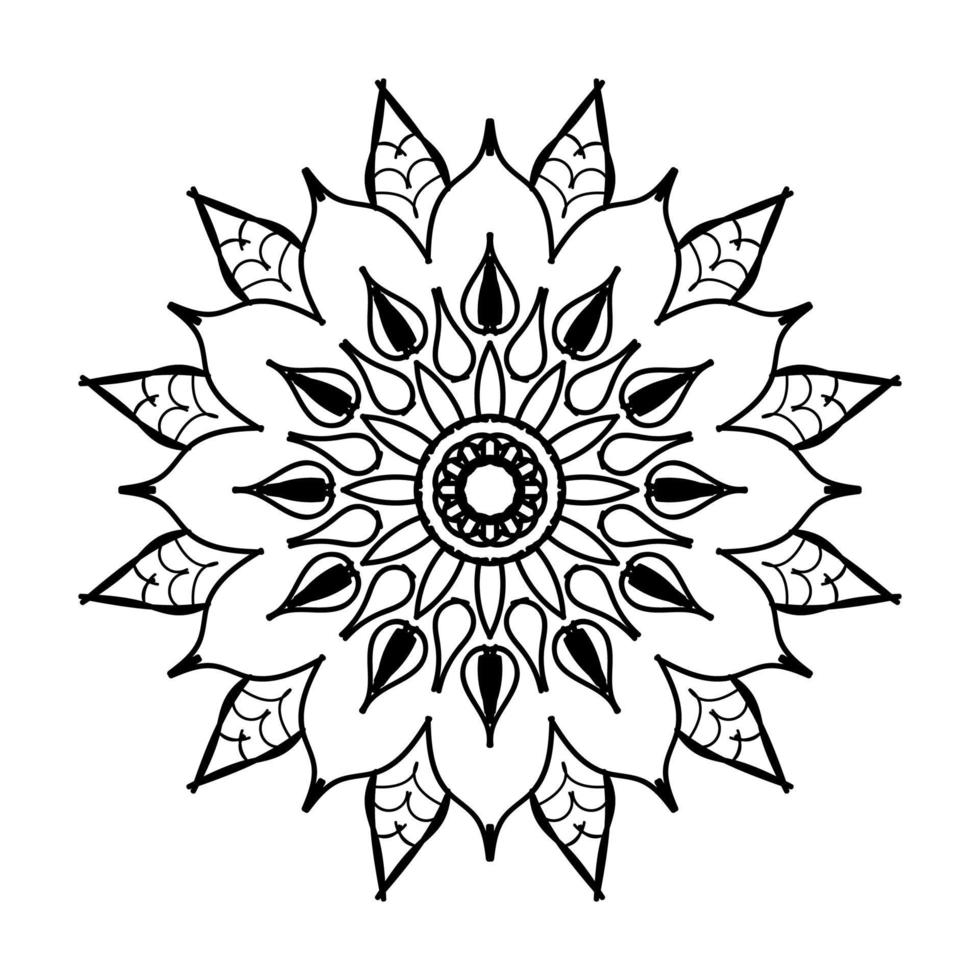 Mandalas for coloring book. Decorative round ornaments. vector