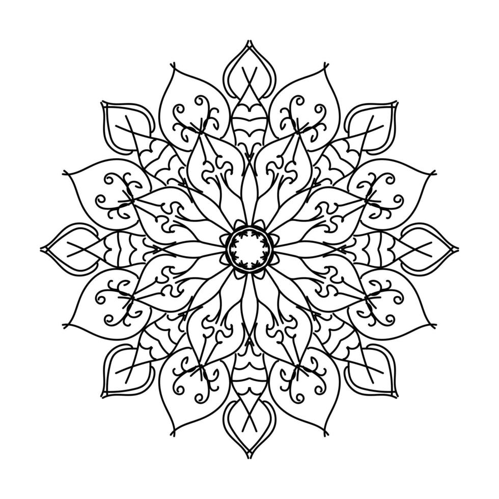 Mandalas for coloring book. Decorative round ornaments. vector