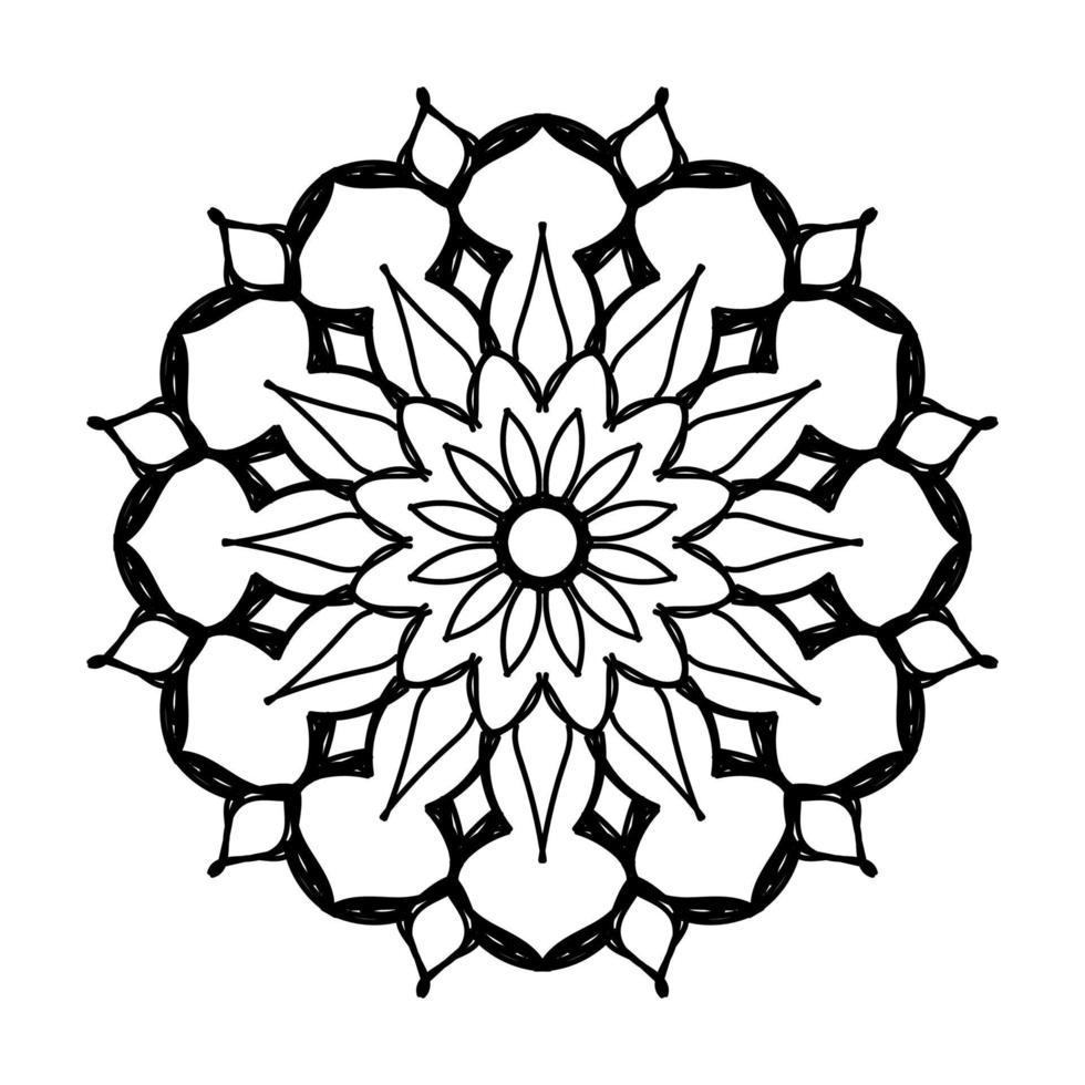 Mandalas for coloring book. Decorative round ornaments. vector