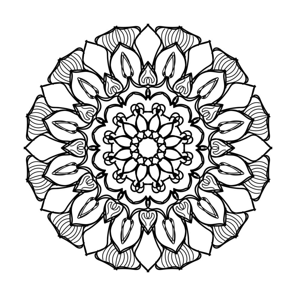 Mandalas for coloring book. Decorative round ornaments. vector