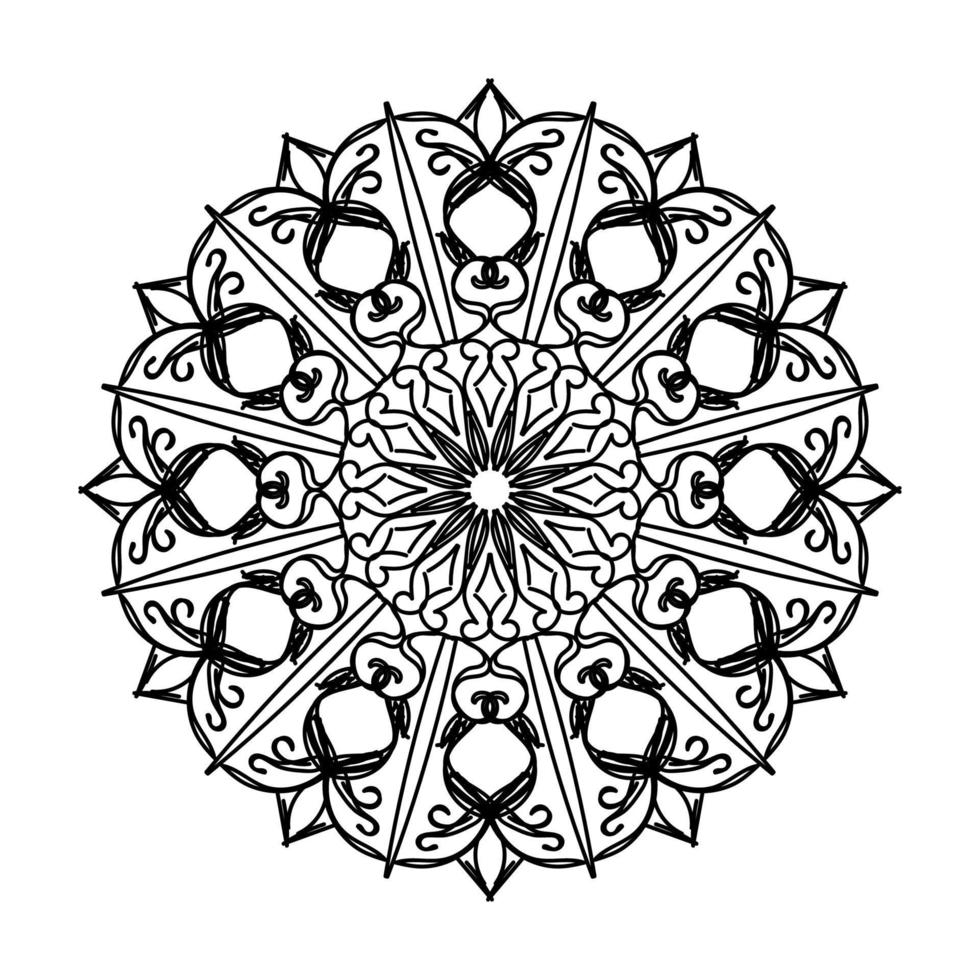 Mandalas for coloring book. Decorative round ornaments. vector