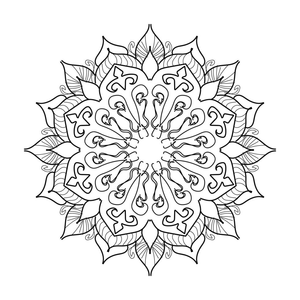 Mandalas for coloring book. Decorative round ornaments. vector