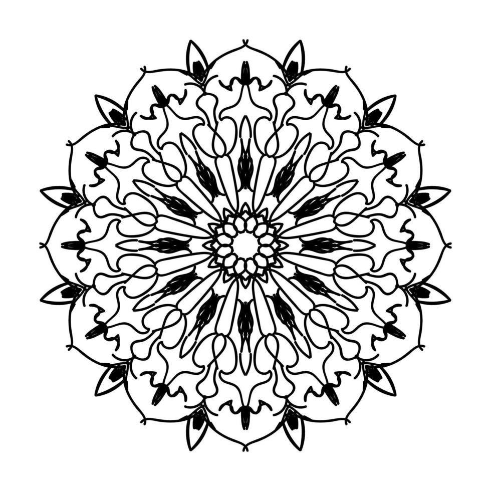 Mandalas for coloring book. Decorative round ornaments. vector