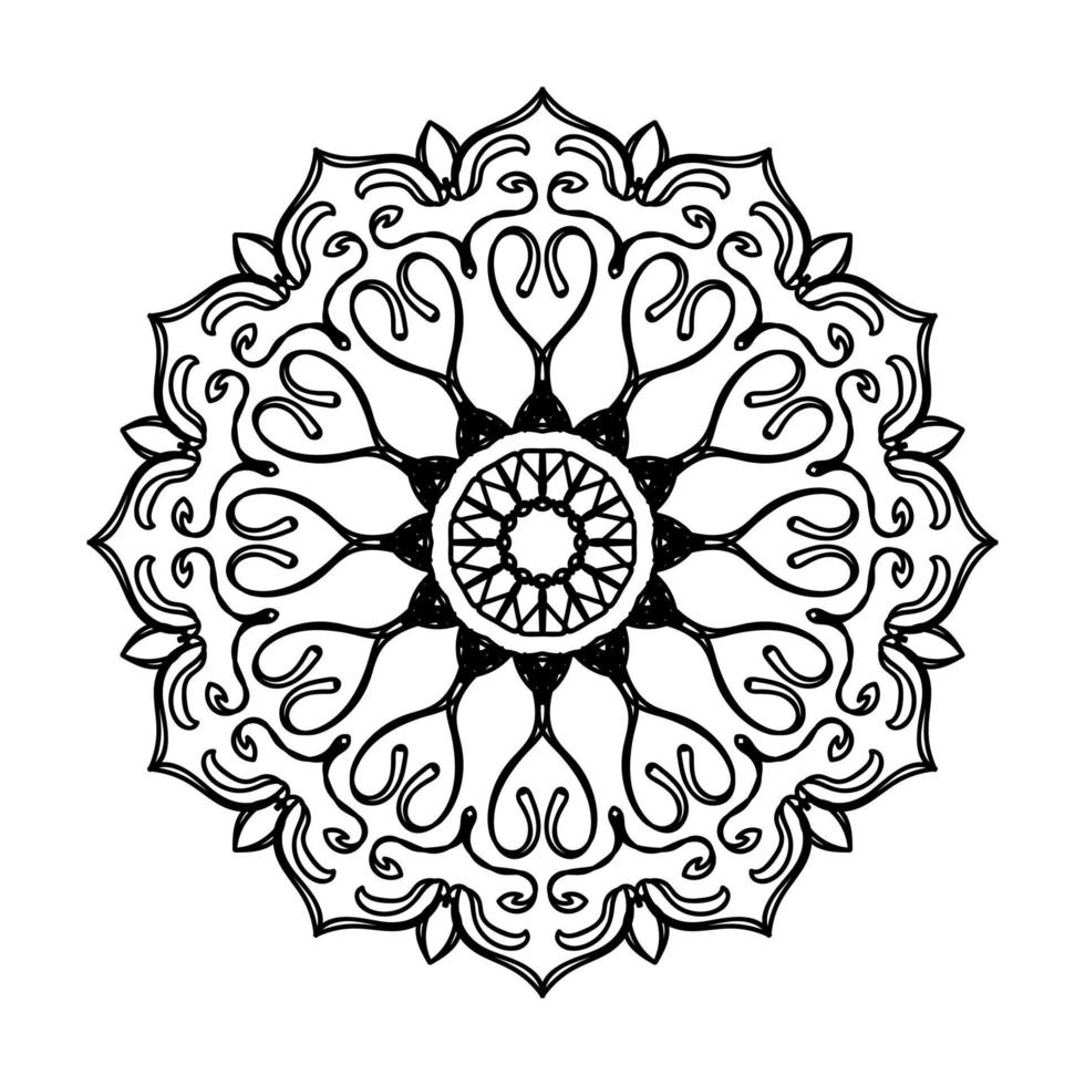 Mandalas for coloring book. Decorative round ornaments. vector