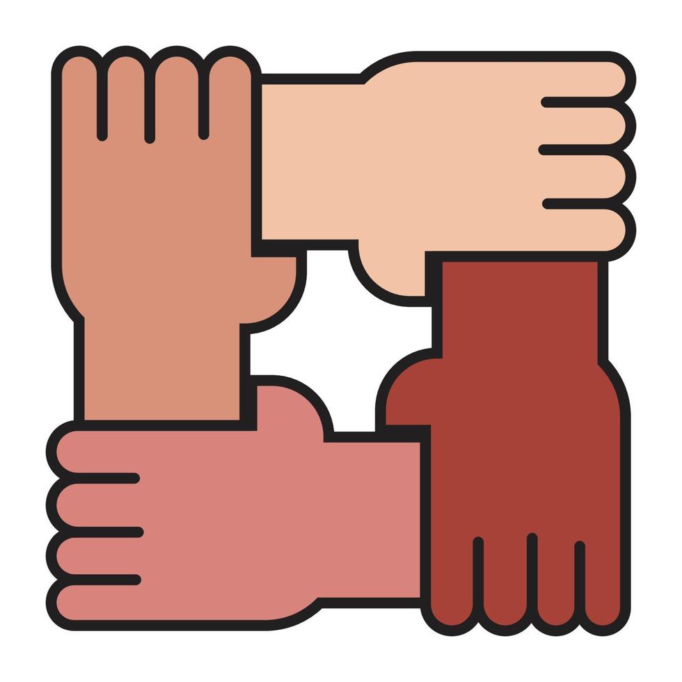 hand shake Donation Icon vector