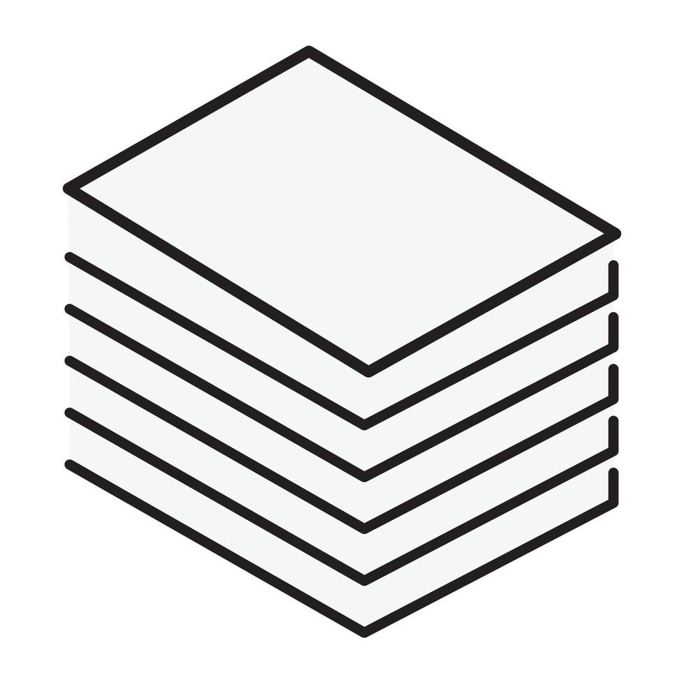 stack of paper icon for website vector