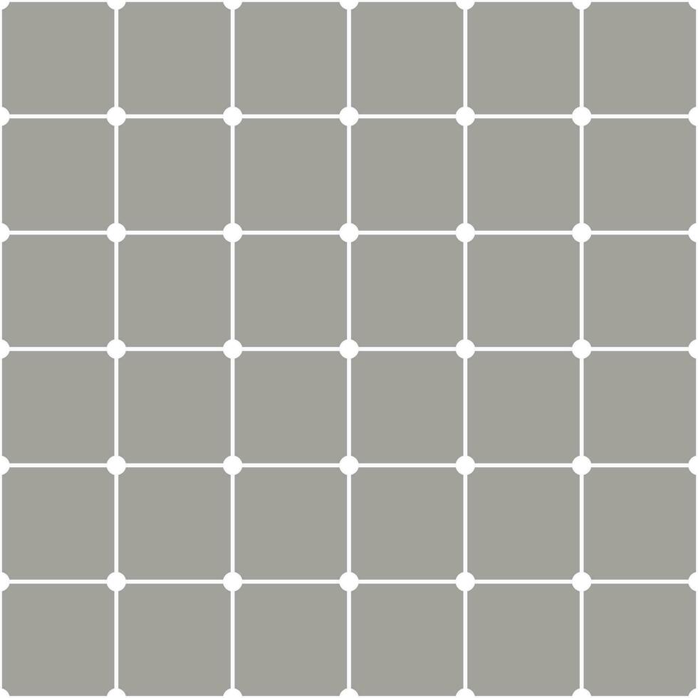 Seamless Background Grid Lines White Dots grey Background vector