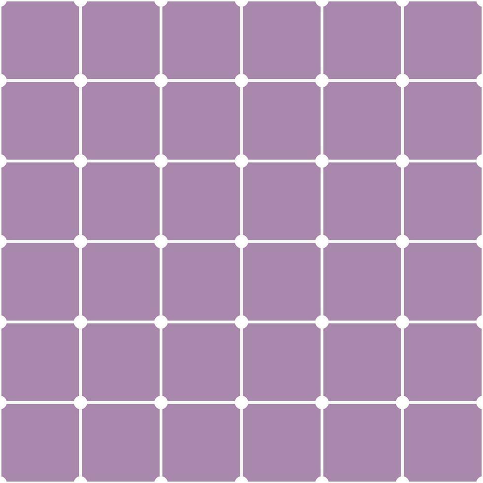 Seamless Background Grid Polka Dots White Purple Background vector