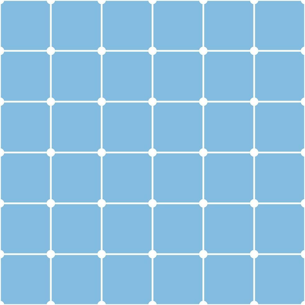 grid seamless background with white dots on a blue background vector
