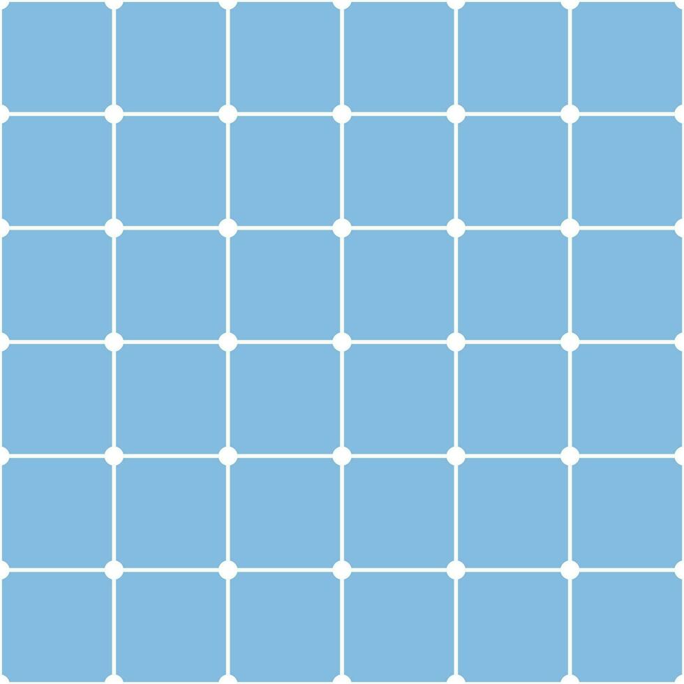 grid seamless background with white dots on a blue background vector