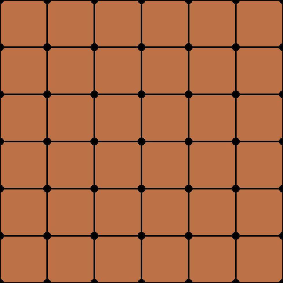 seamless background grid lines black dots brown background vector