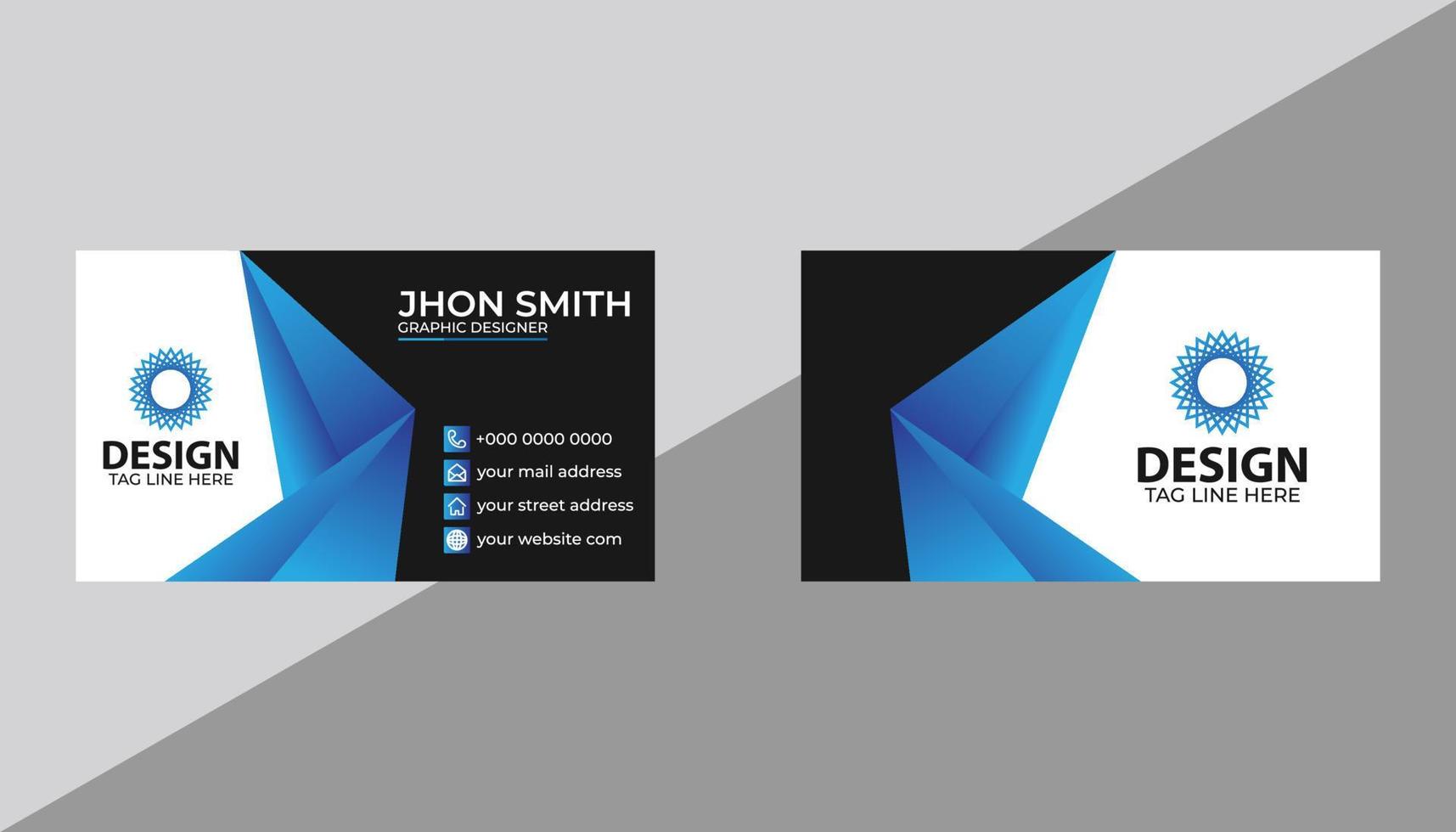 Modern Creative and Clean Business Card Template Vector