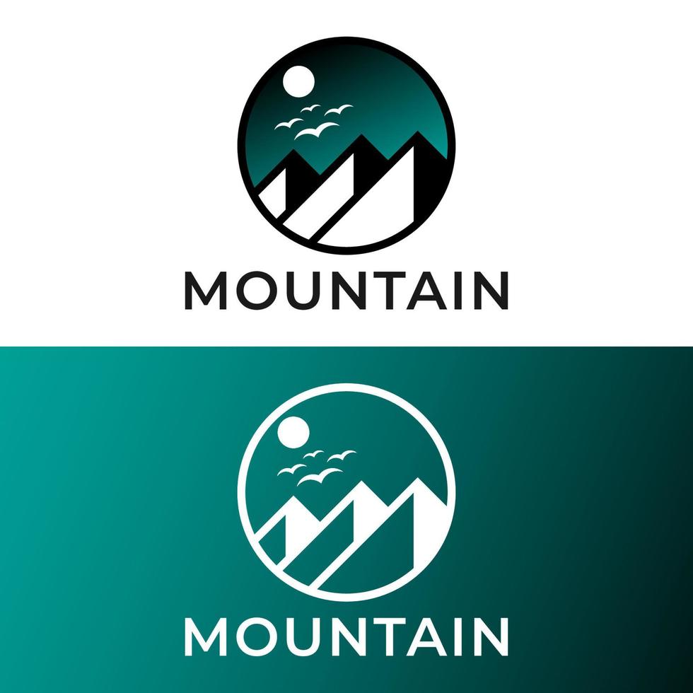 ilustración de vector de logotipo de montaña en eps-10