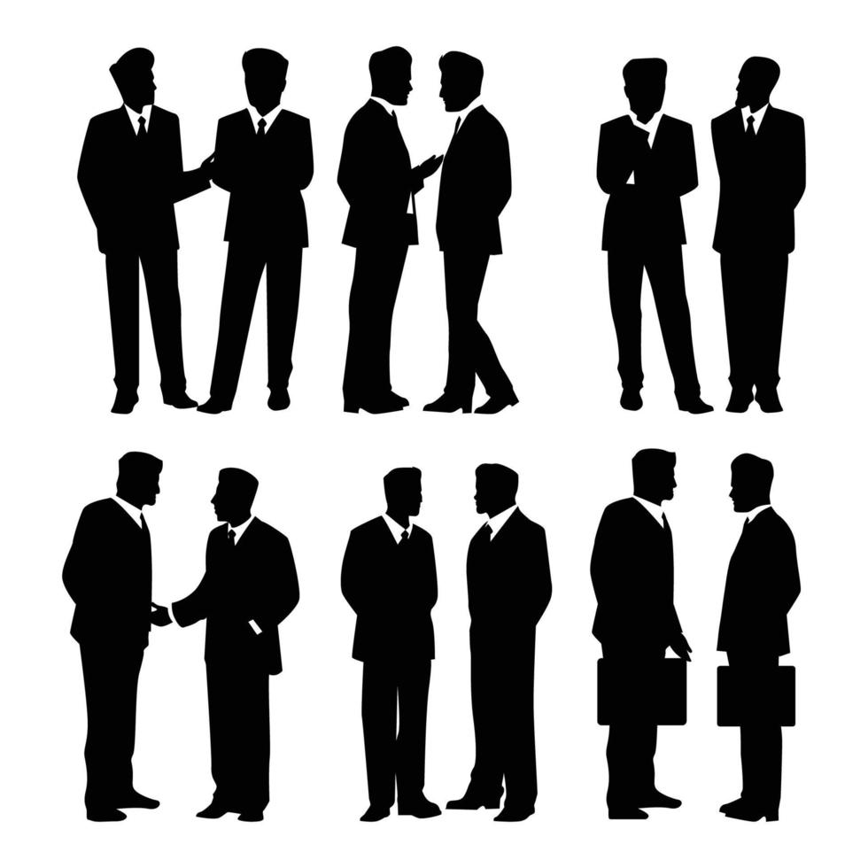 Business People Group Silhouette Concept vector