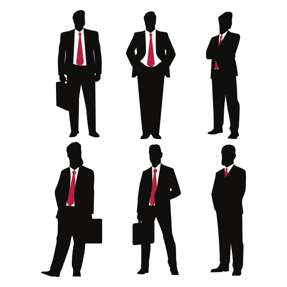 Business People Silouette Concept vector