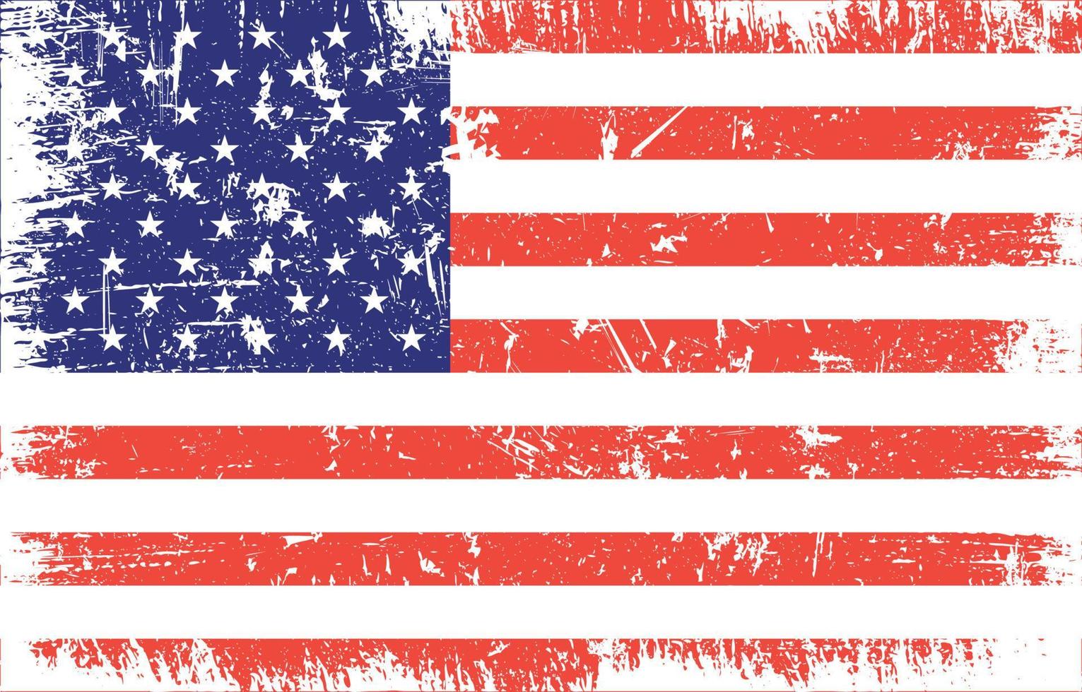 Distressed US Flag vector