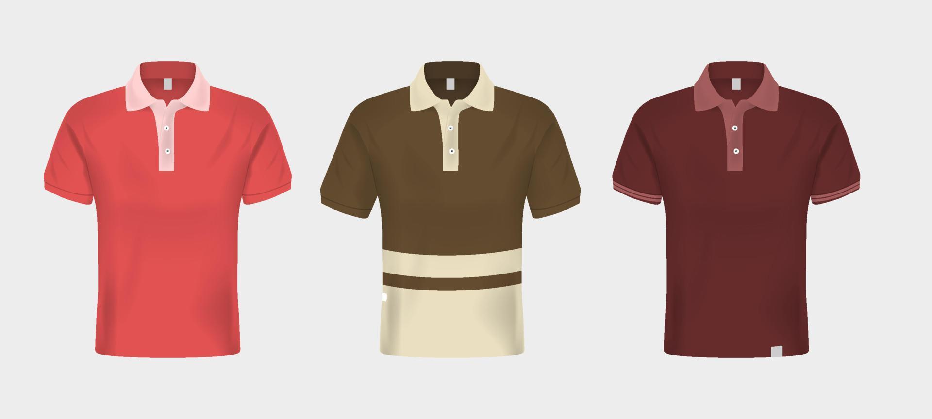 3d Polo Shirt Mock Up vector