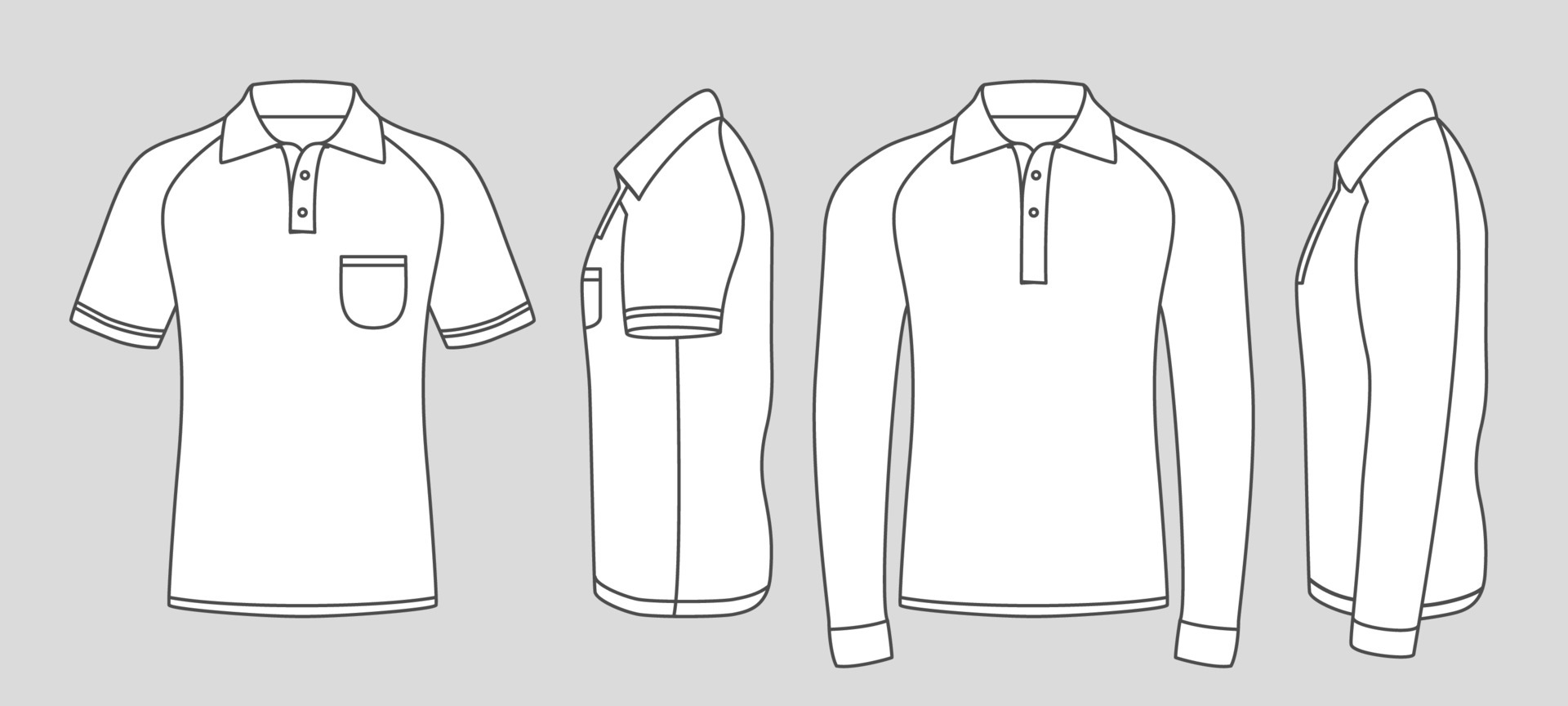Camisetas Blancas Camisetas Polo Para Hombres Mujeres Maqueta Vectorial  Camisetas Vector de Stock de ©Seamartini 402286386
