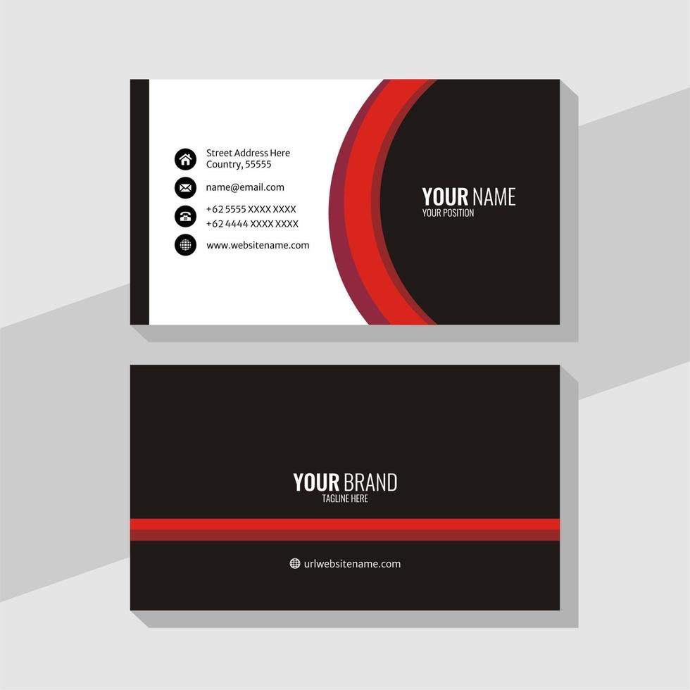 Template business card, for business, corporate, company, business, card, vector