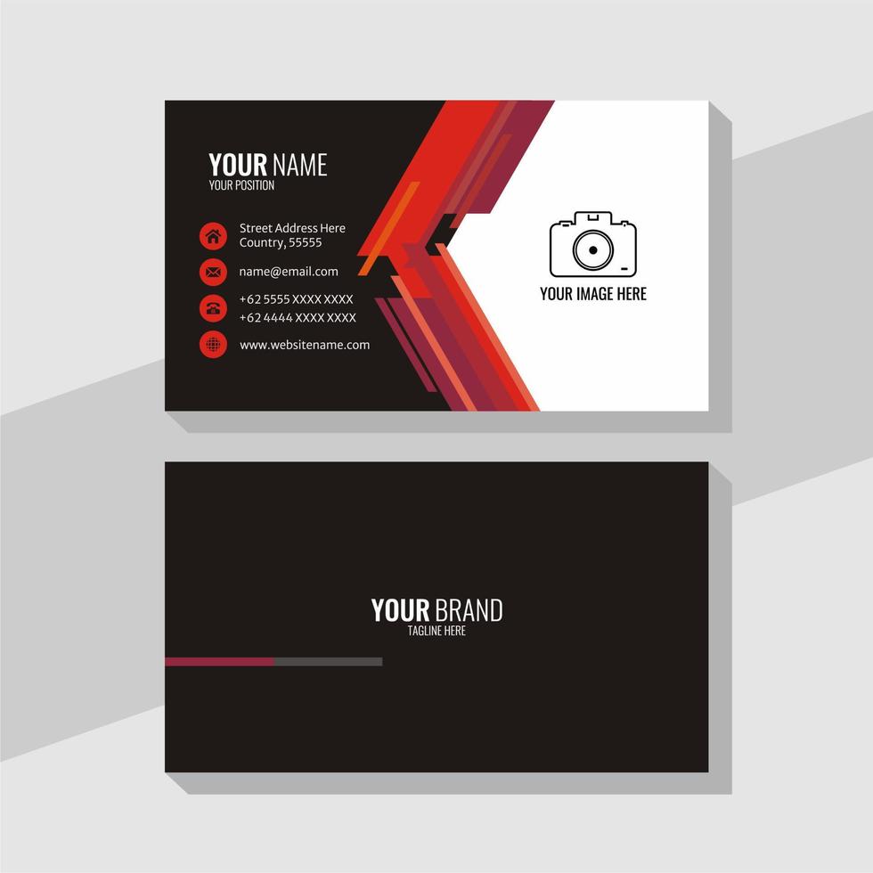 Template business card, for business, corporate, company, business, card, vector