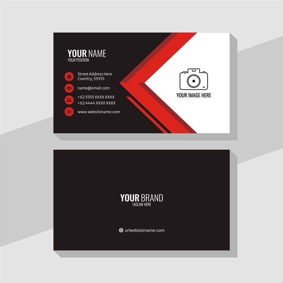 Template business card, for business, corporate, company, business, card, vector