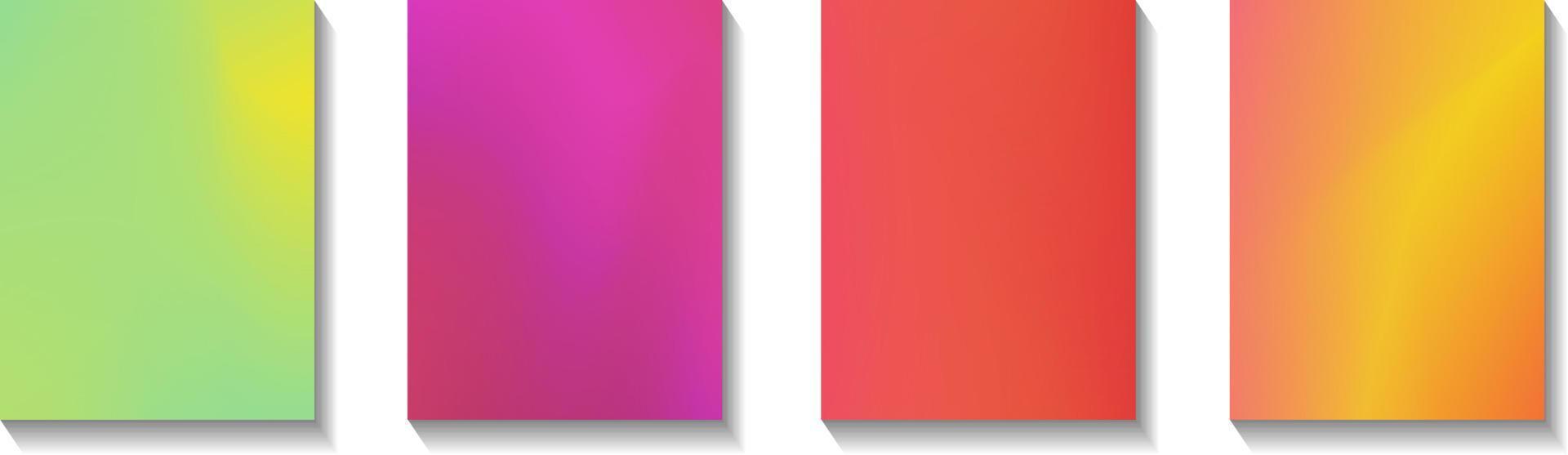 set of abstract background with beautiful gradation color, colorful background for poster flyer banner backdrop.vertical banner.cool fluid background vector illustration