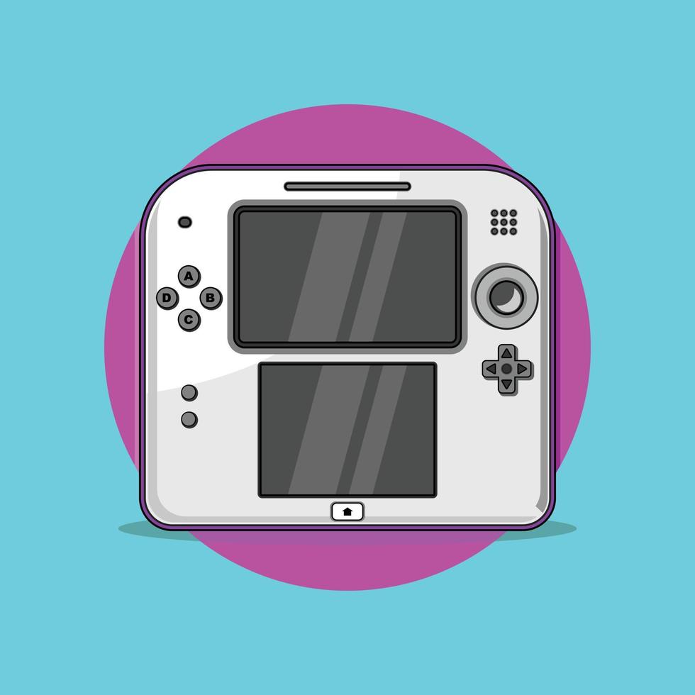 ilustración de un gameboy vector