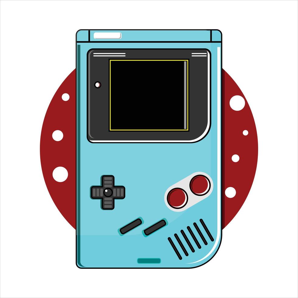 An illustration of a game console vector