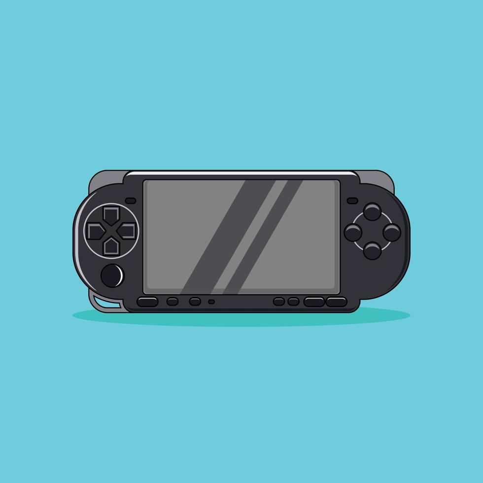 An illustration of a game console vector