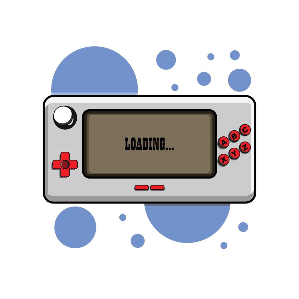 An illustration of a game console vector