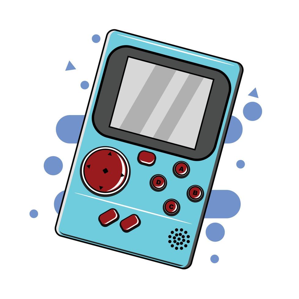 An illustration of a game console vector