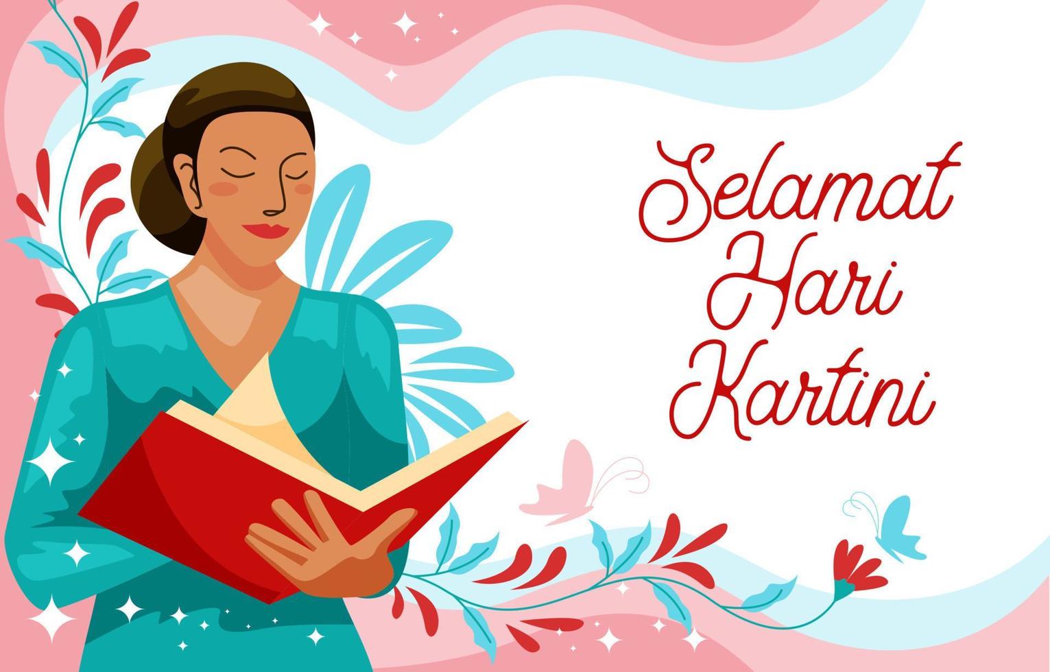 selamat hari kartini antecedentes vector