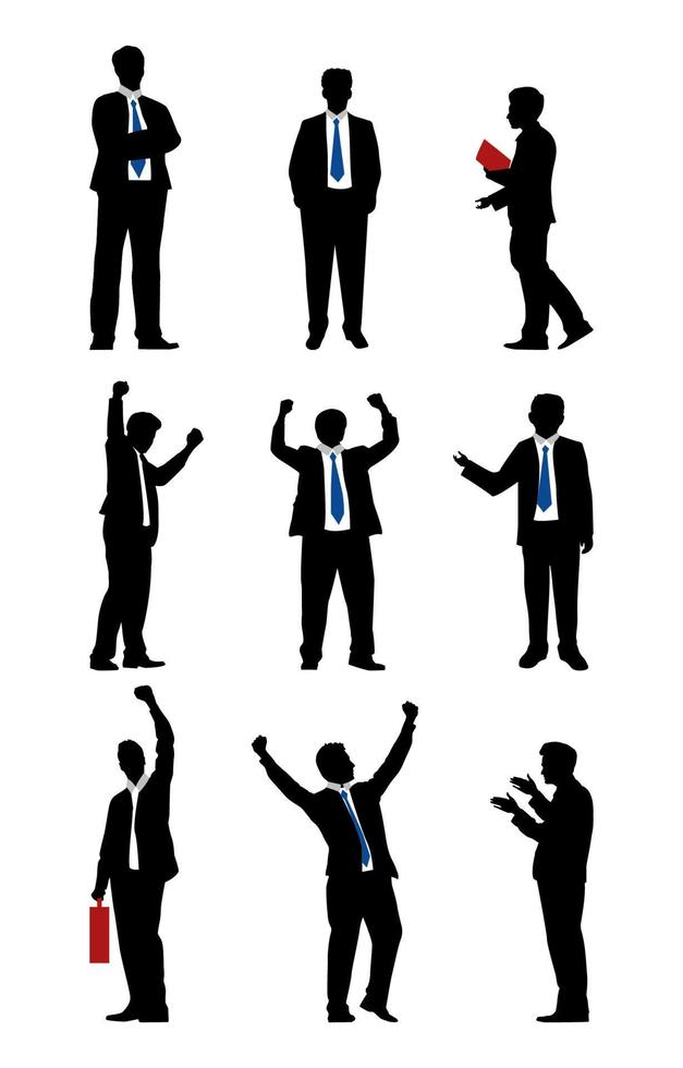 Business Men Silhouette vector