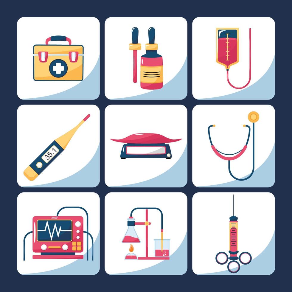 Set of Healthcare Icon vector