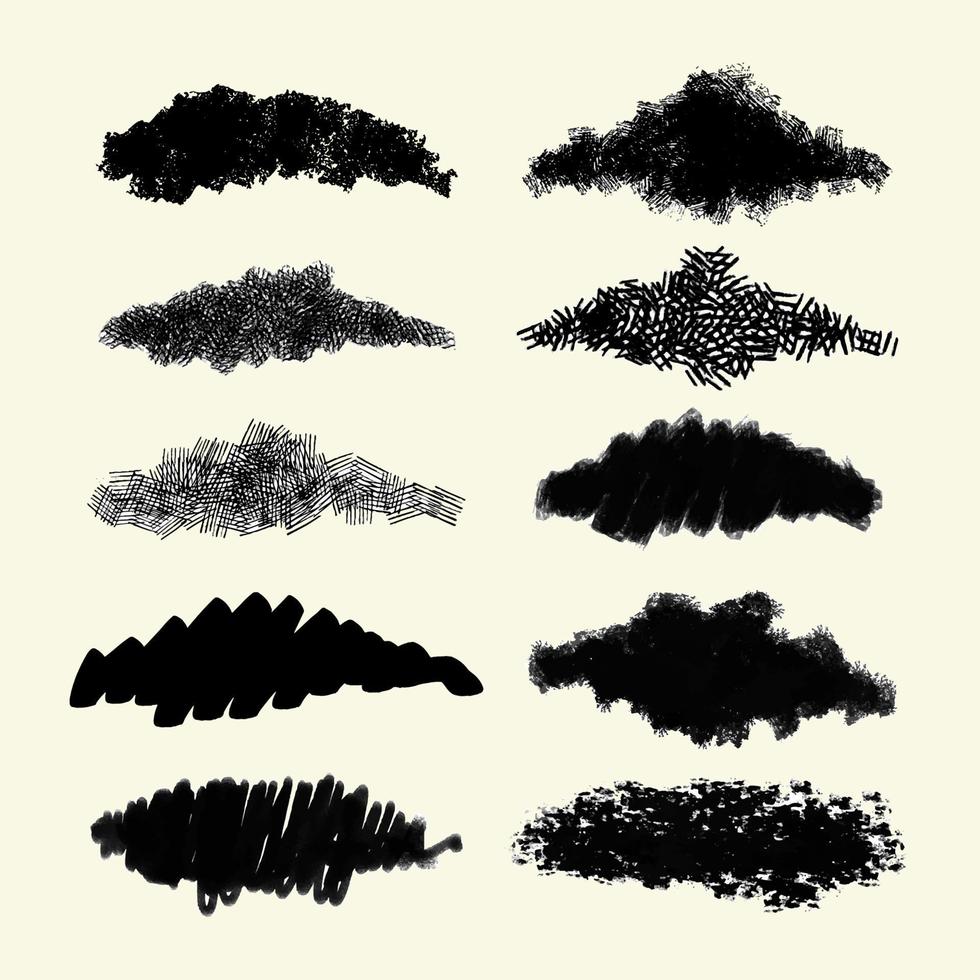 Sketch Paint Brush Strokes vector