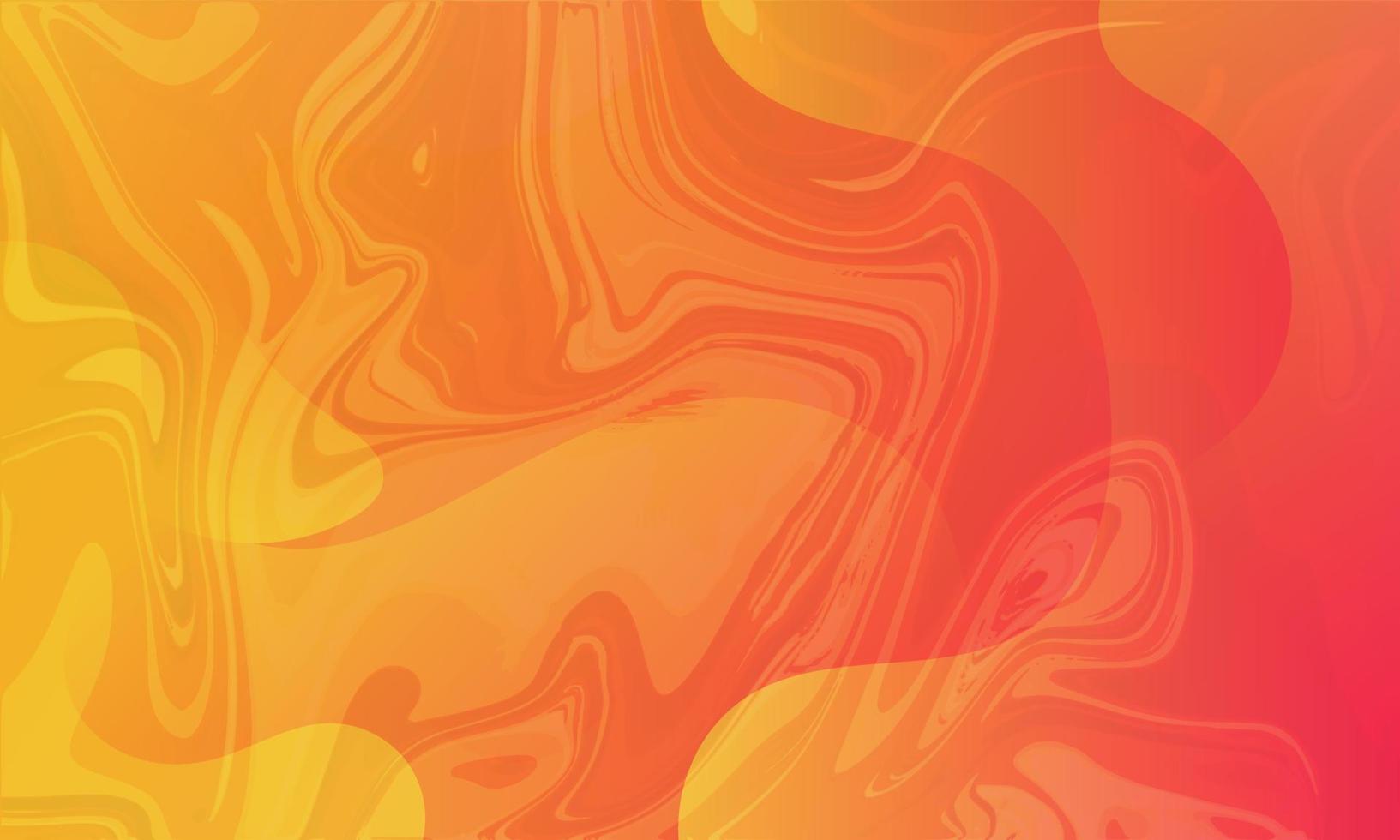 Abstract Orange Fluid Wave Background vector