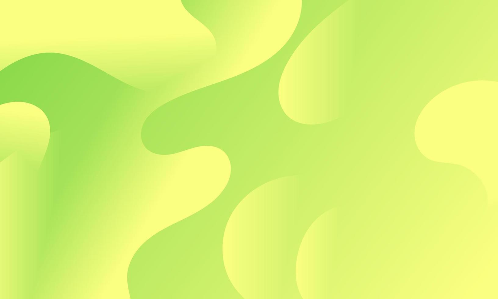 Abstract Green Fluid Wave Background vector